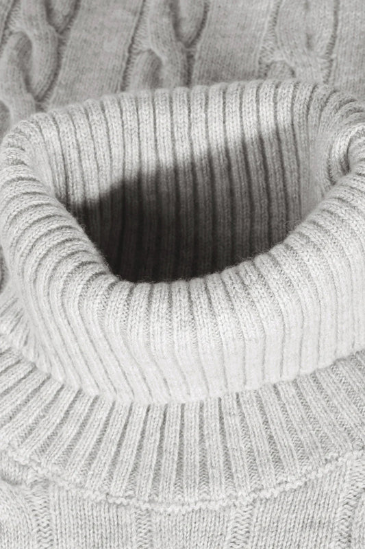 Saint-Malo Cashmere Turtleneck - Grey
