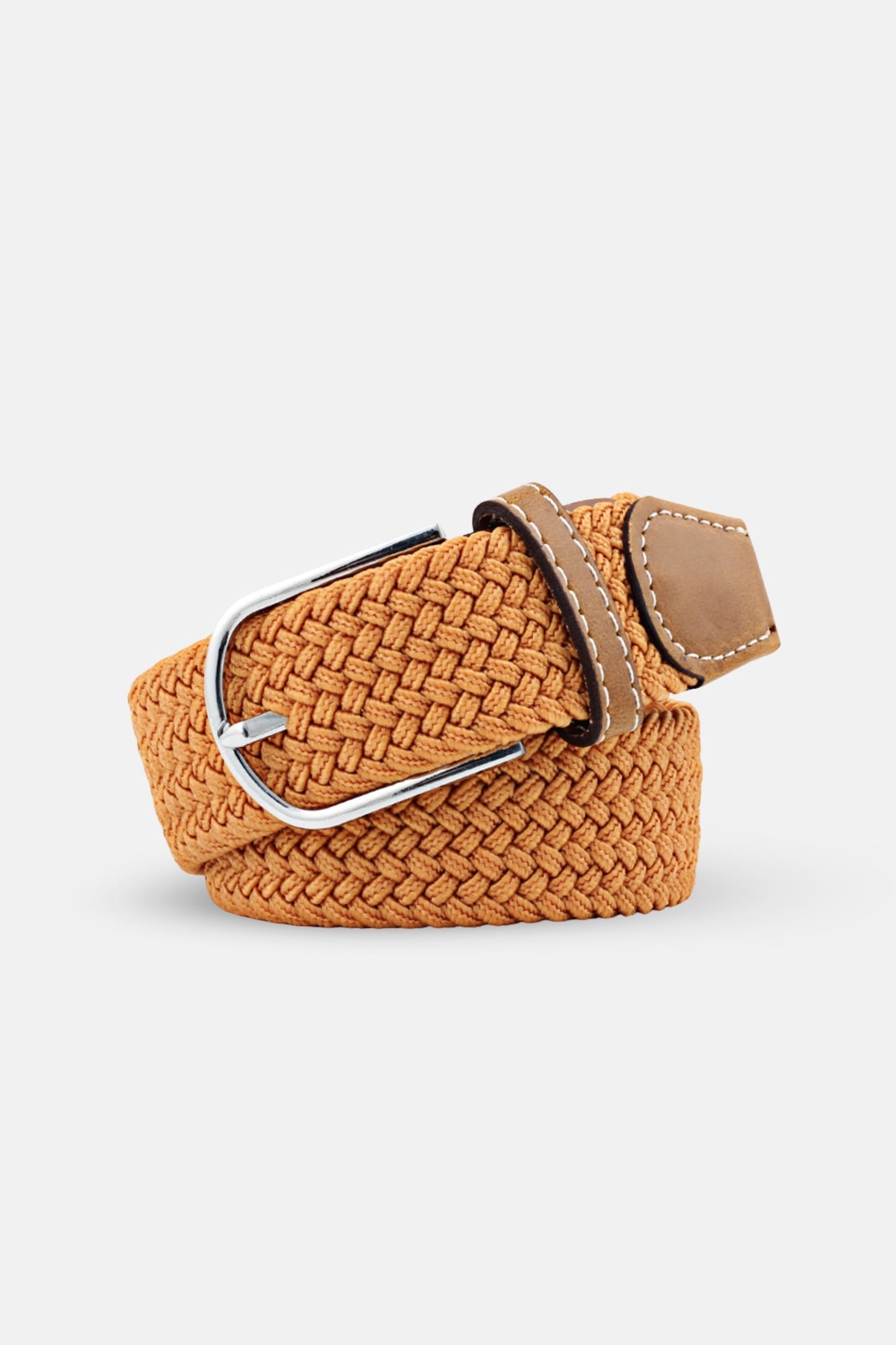 braided belt caramel