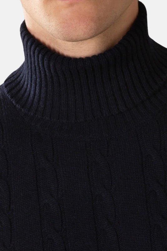 Saint-Malo Cashmere Turtleneck - Navy