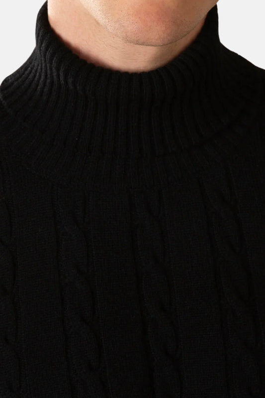 Saint-Malo Cashmere Turtleneck - Black