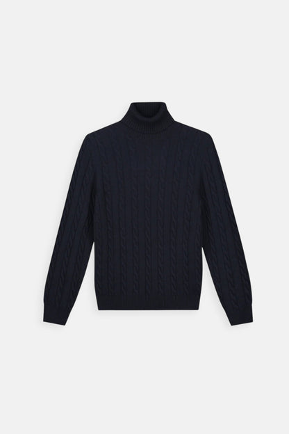 Saint-Malo Cashmere Turtleneck - Navy