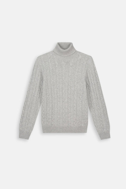 Saint-Malo Cashmere Turtleneck - Grey