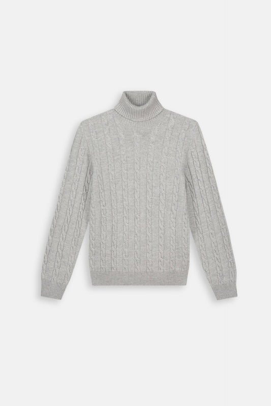 Saint-Malo Cashmere Turtleneck - Grey