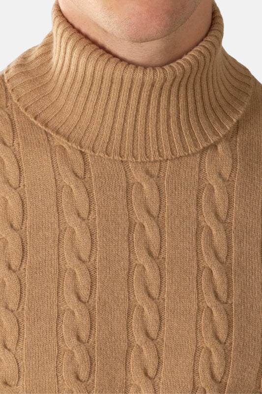 Saint-Malo Cashmere Turtleneck - caramel