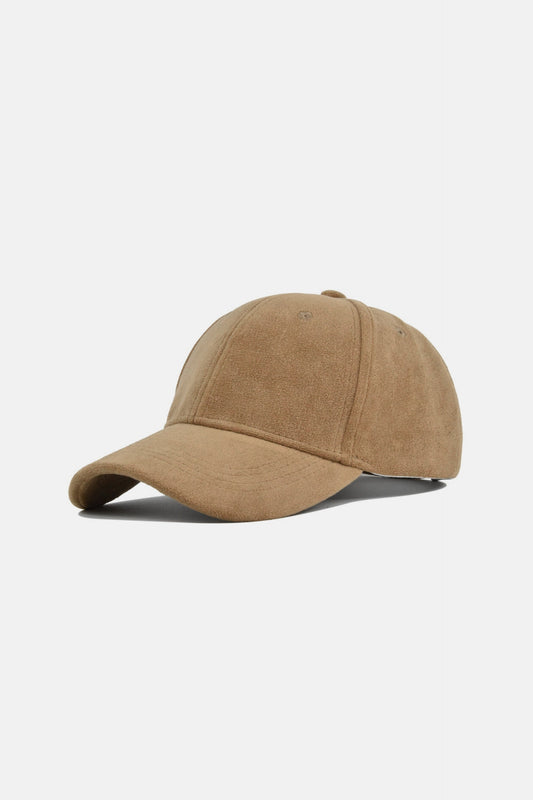 Suede baseball cap khaki