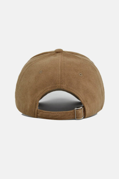 Suede baseball cap khaki