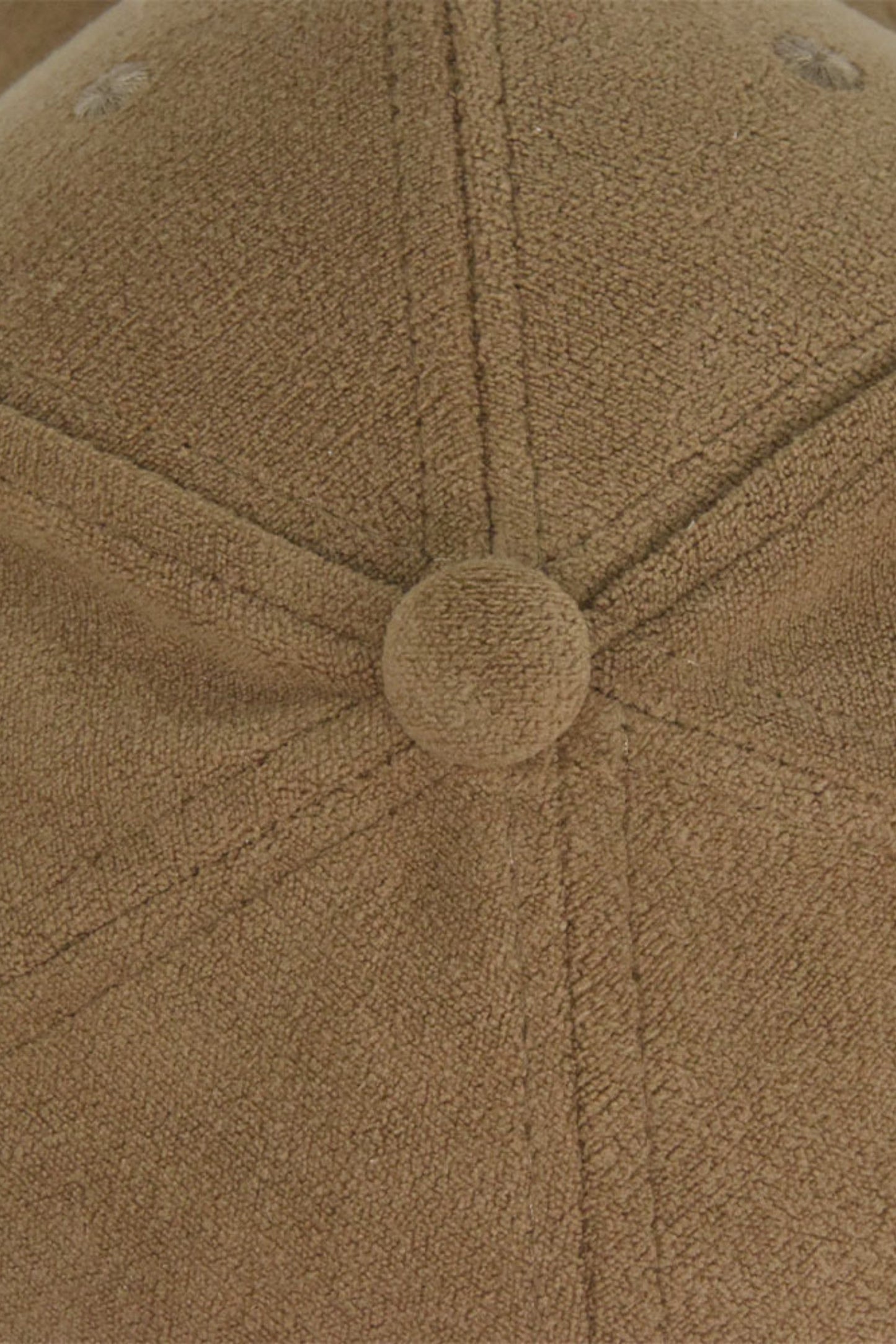 Suede baseball cap khaki