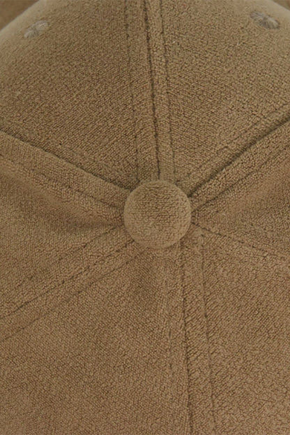 Suede baseball cap khaki