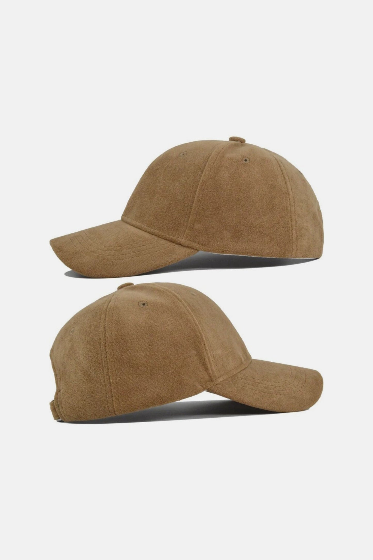 Suede baseball cap khaki