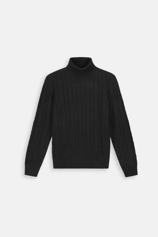 Saint-Malo Cashmere Turtleneck - Black