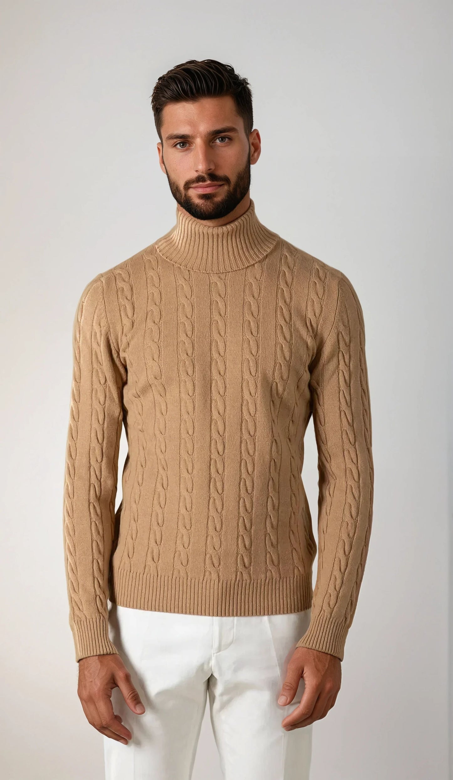 Saint-Malo Cashmere Turtleneck - caramel
