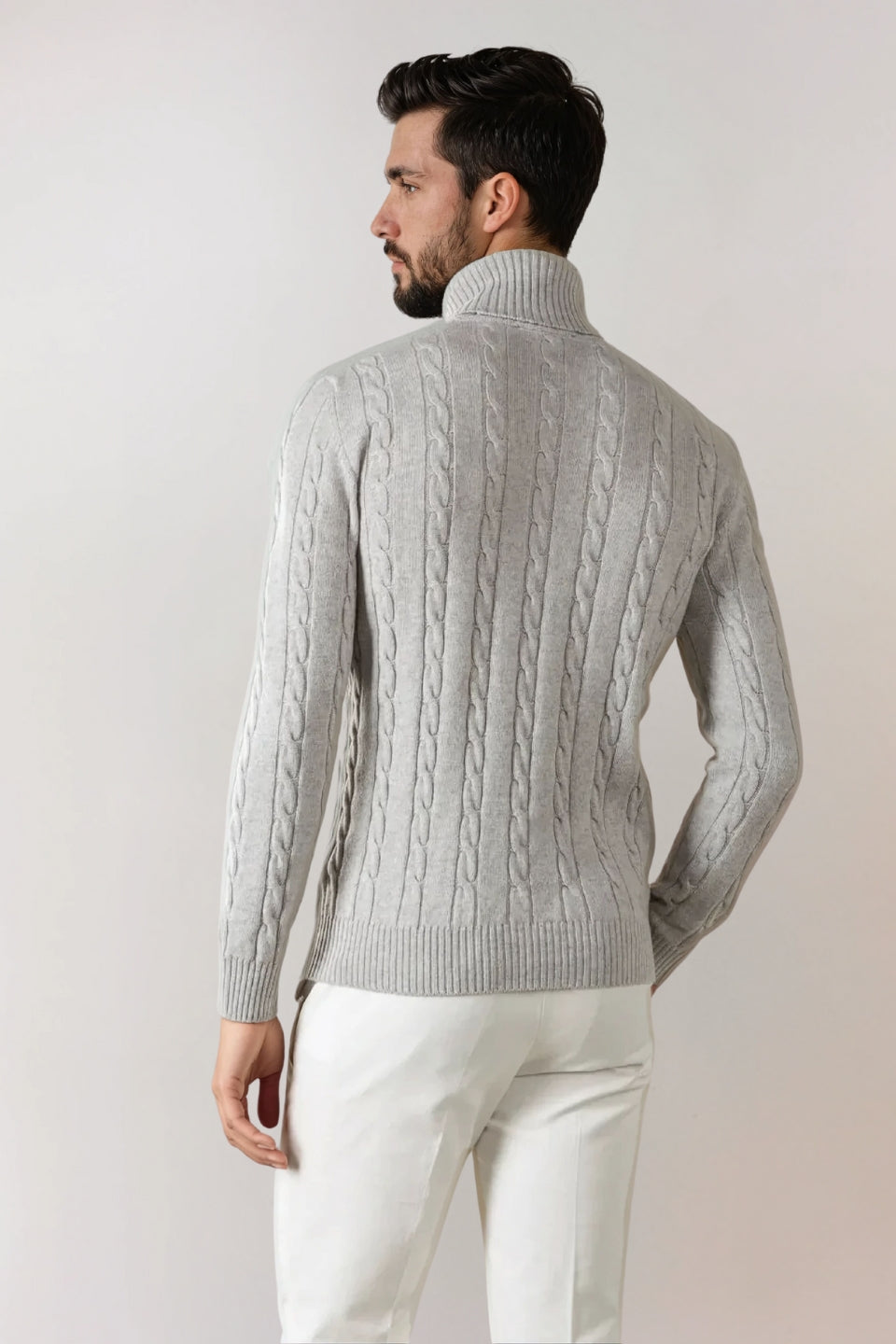 Saint-Malo Cashmere Turtleneck - Grey
