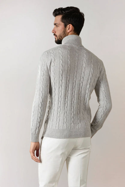 Saint-Malo Cashmere Turtleneck - Grey